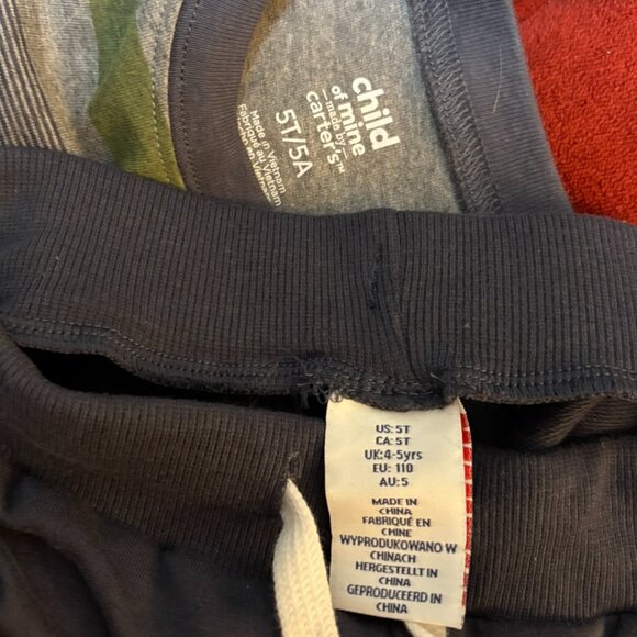 Child Of Mine by Carters Tommy Bahama Boys Outfit Shirt Sweatpants Pants Set 5T - Picture 4 of 4